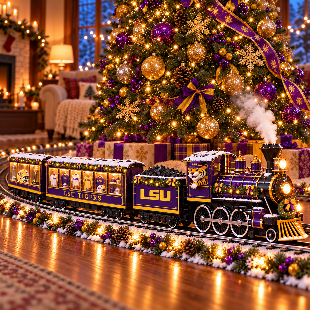 LSU Illuminated Christmas Express Train DNBN