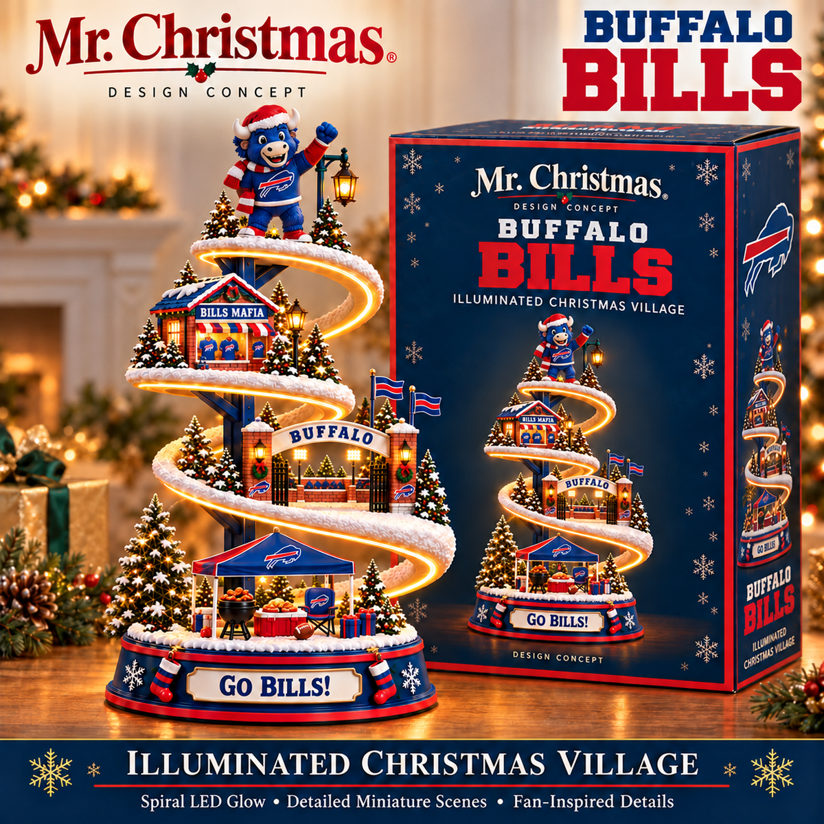 BFBL Premium Illuminated Christmas Village NHVH