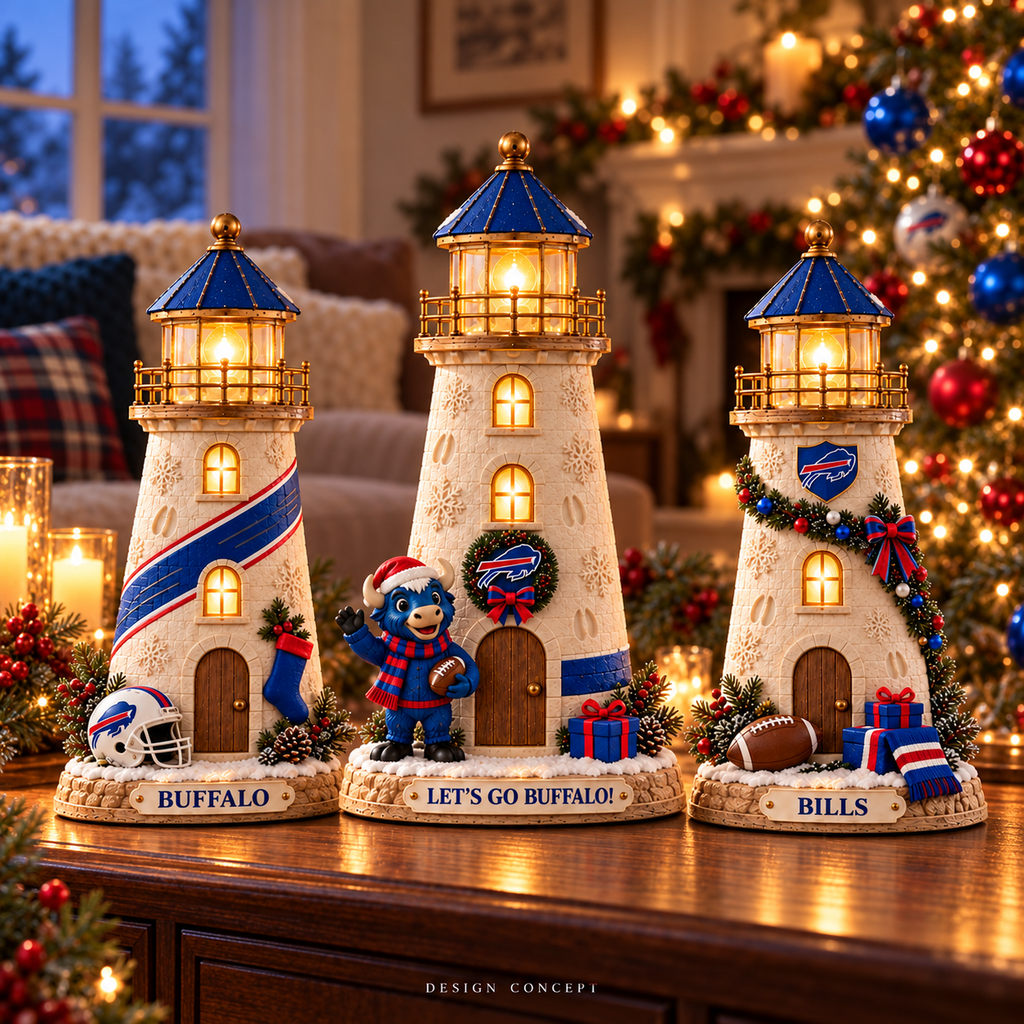 BFBL Premium Holiday Lighthouse Trio TMH