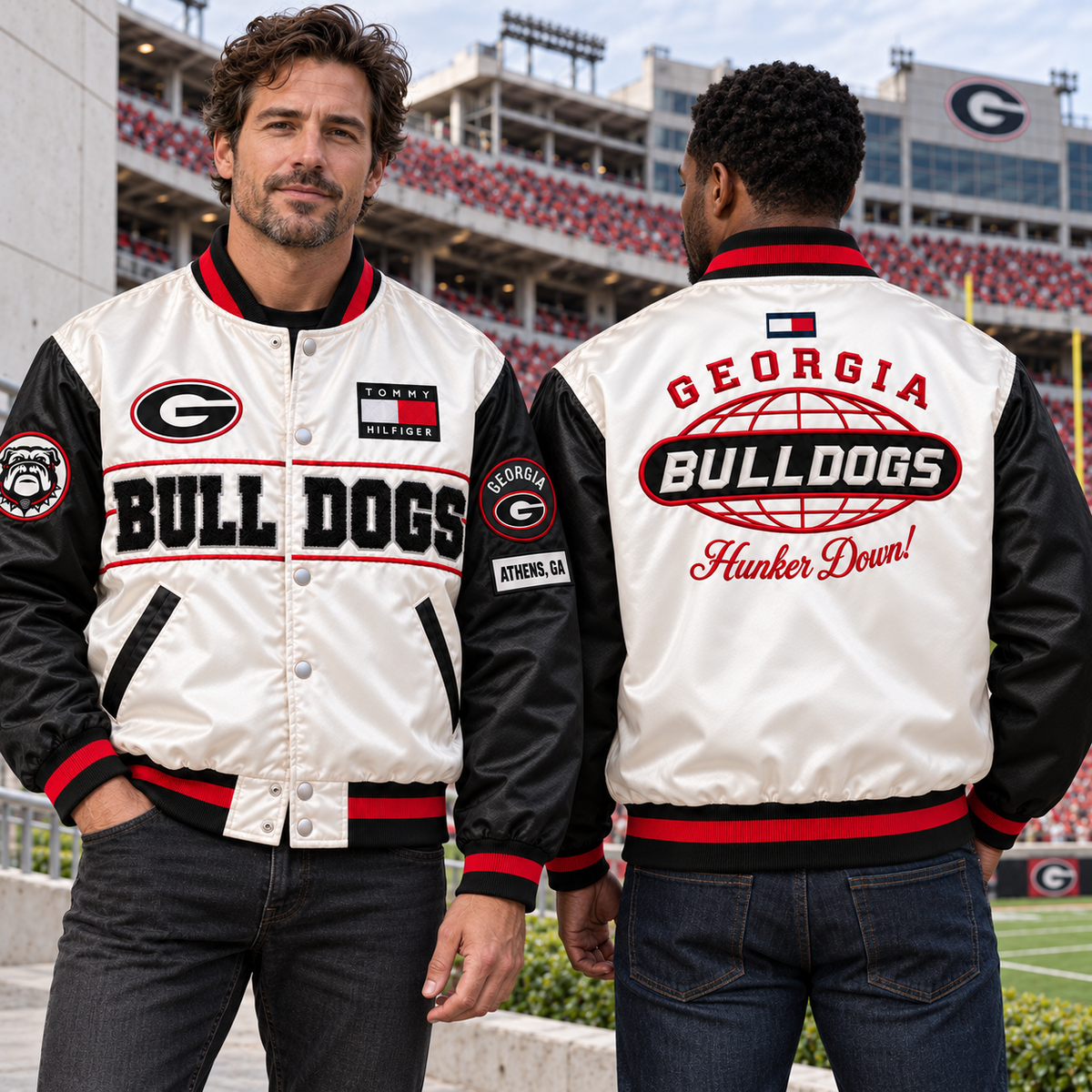 GGBD Satin Boxy Varsity Jacket NTKO