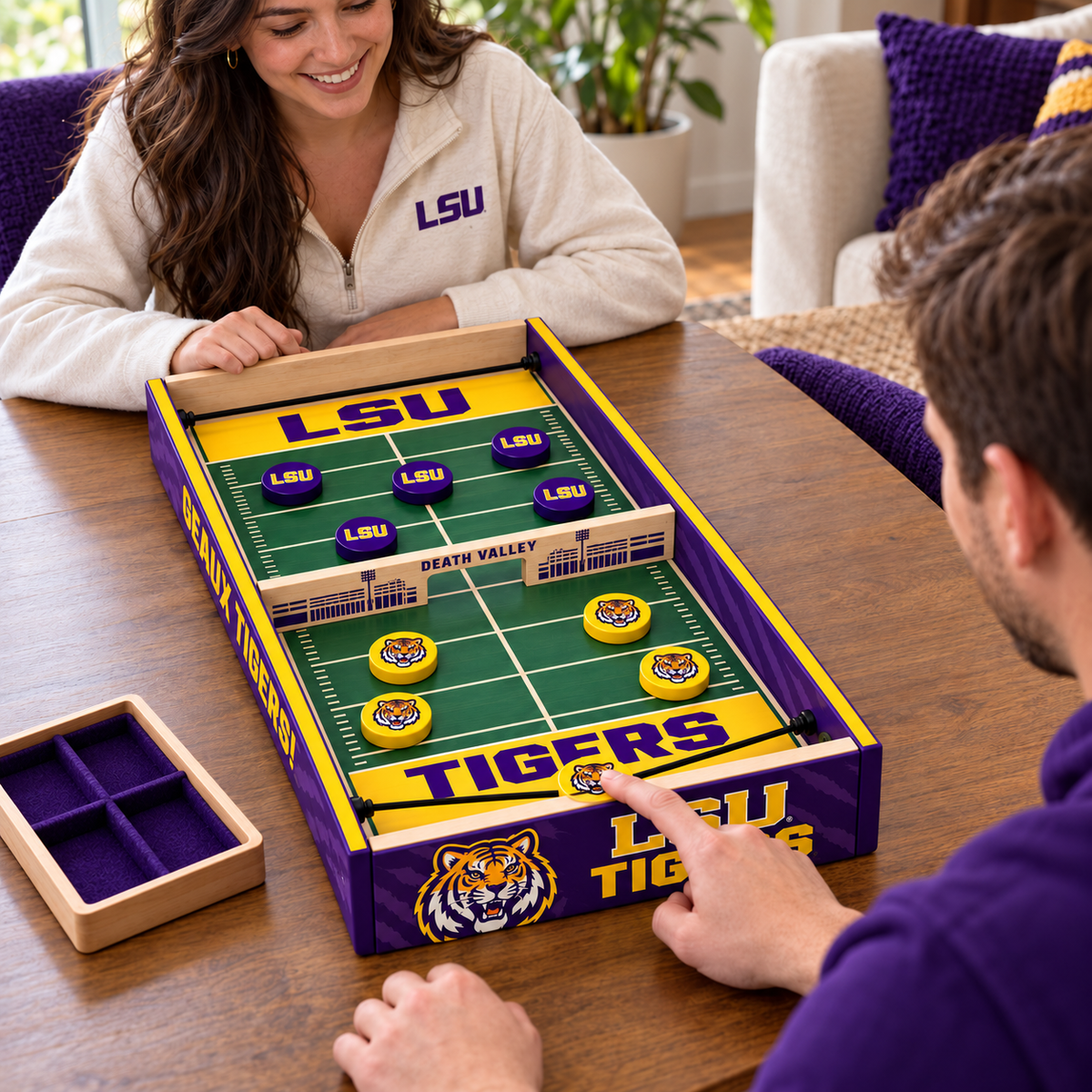 LSU Premium Sling Puck Game Set TMH