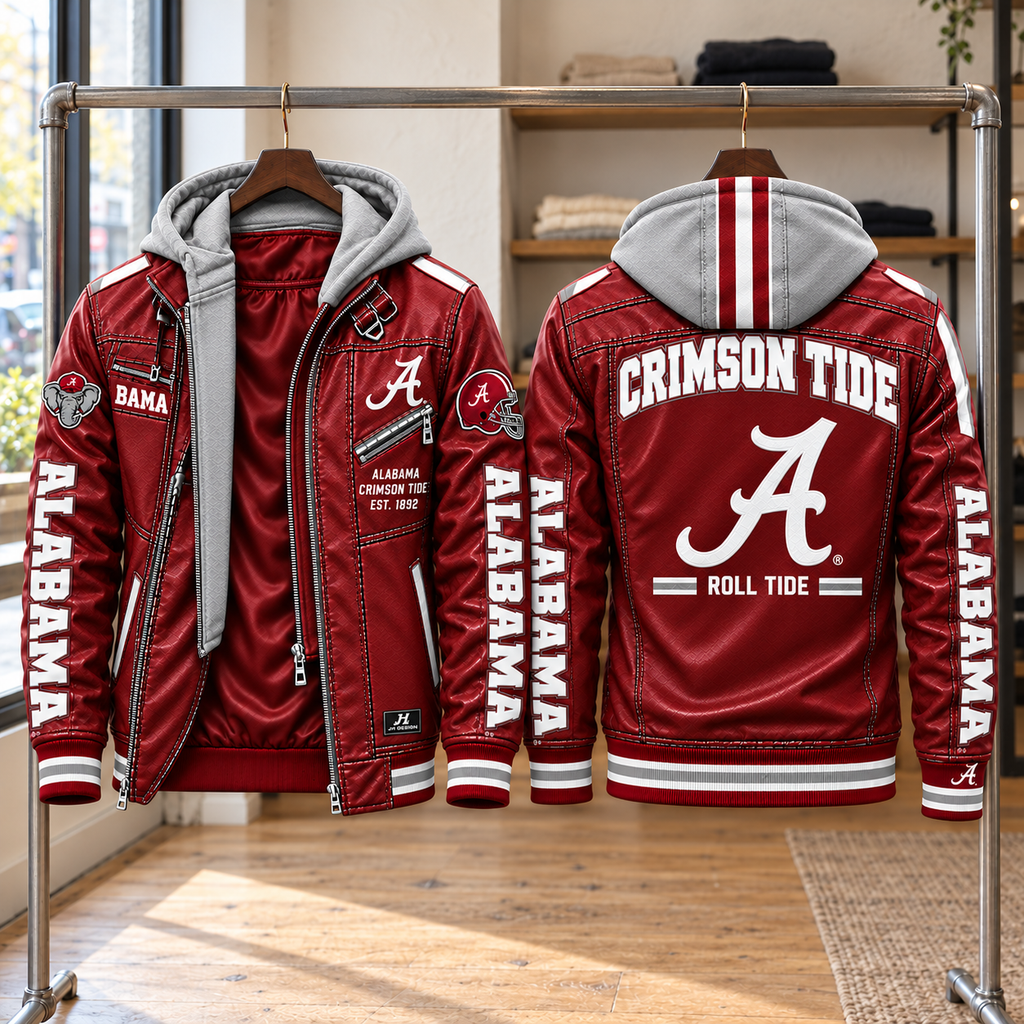 ACT Hooded Leather-Look Bomber Jacket – PNPA