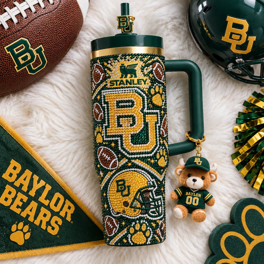Baylor Bears 40oz Tumbler With Handle TTNL