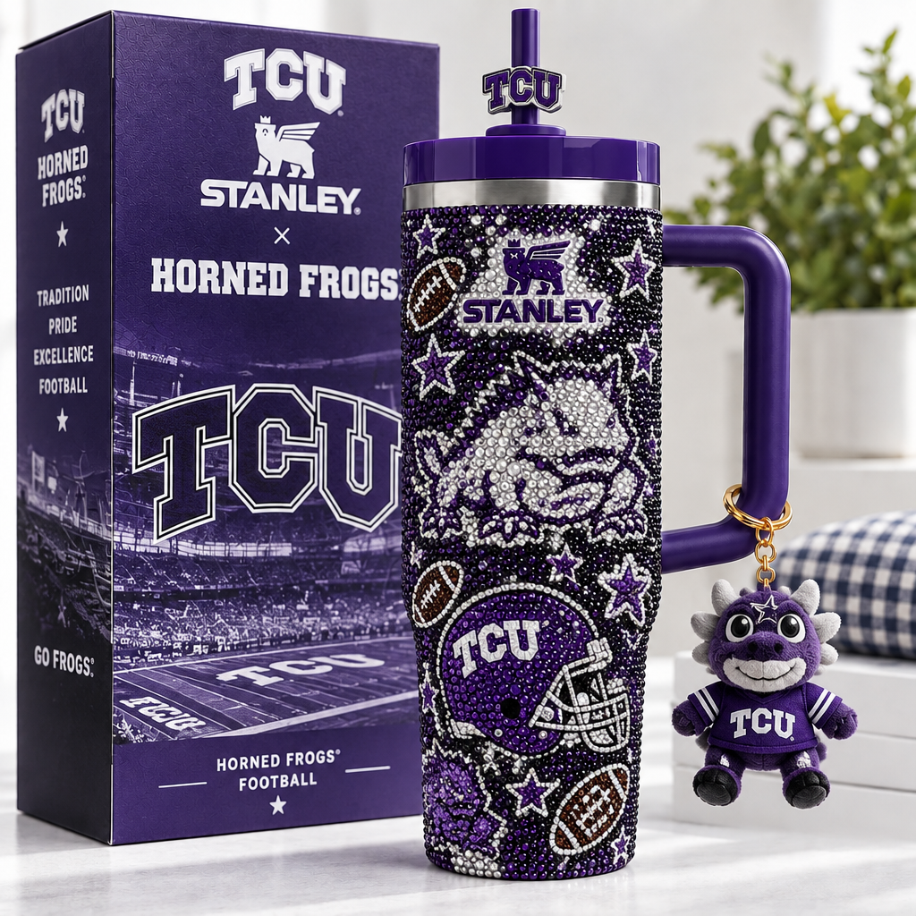 TCU Horned Frogs 40oz Tumbler With Handle TTNL