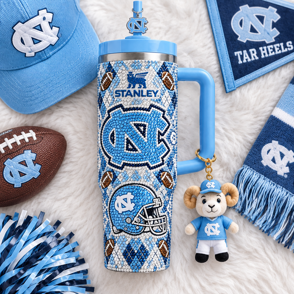 North Carolina Tar Heels 40oz Tumbler With Handle TTNL