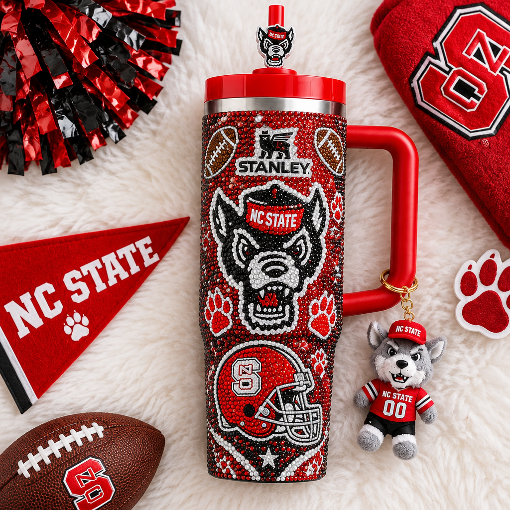Nc State Wolfpack 40oz Tumbler With Handle TTNL