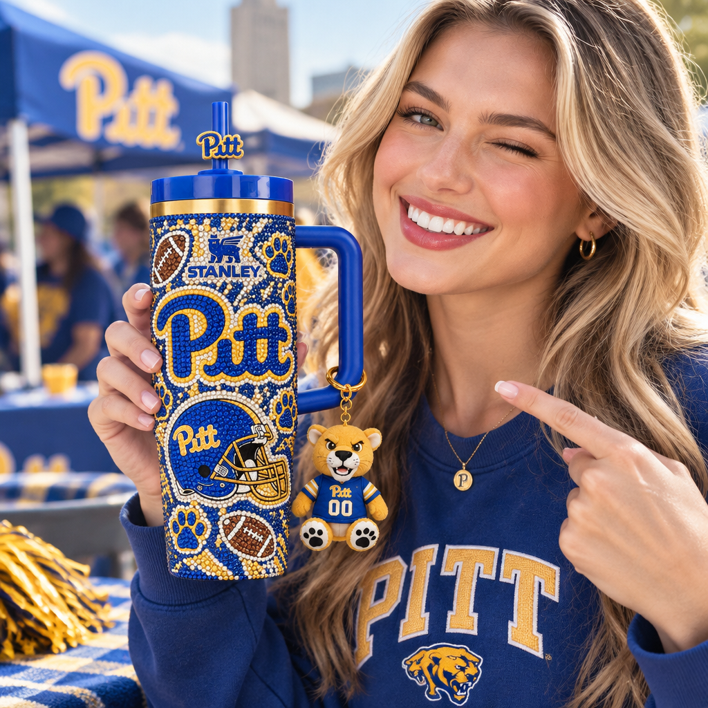 Pittsburgh Panthers 40oz Tumbler With Handle TTNL