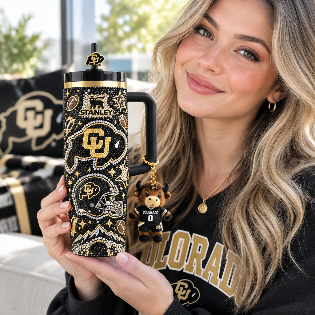 Colorado Buffaloes 40oz Tumbler With Handle TTNL