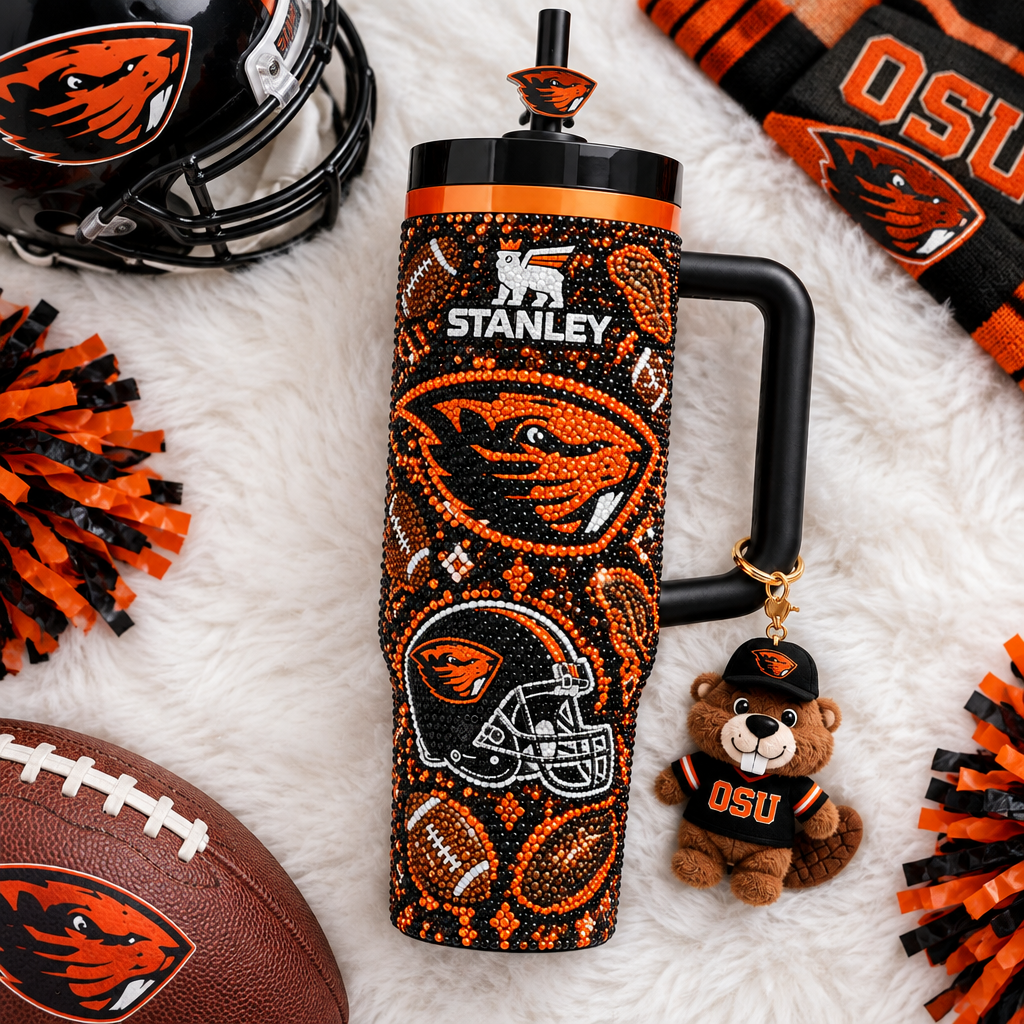 Oregon State Beavers 40oz Tumbler With Handle TTNL