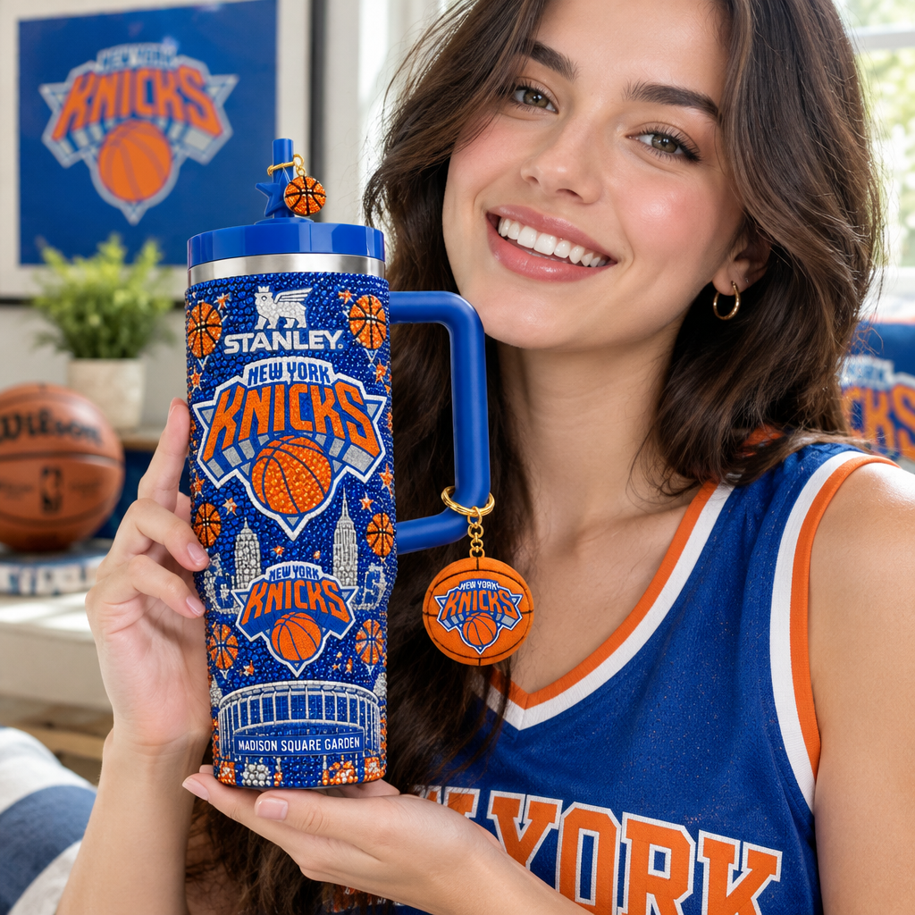 New York Knicks 40oz Tumbler With Handle TTNL