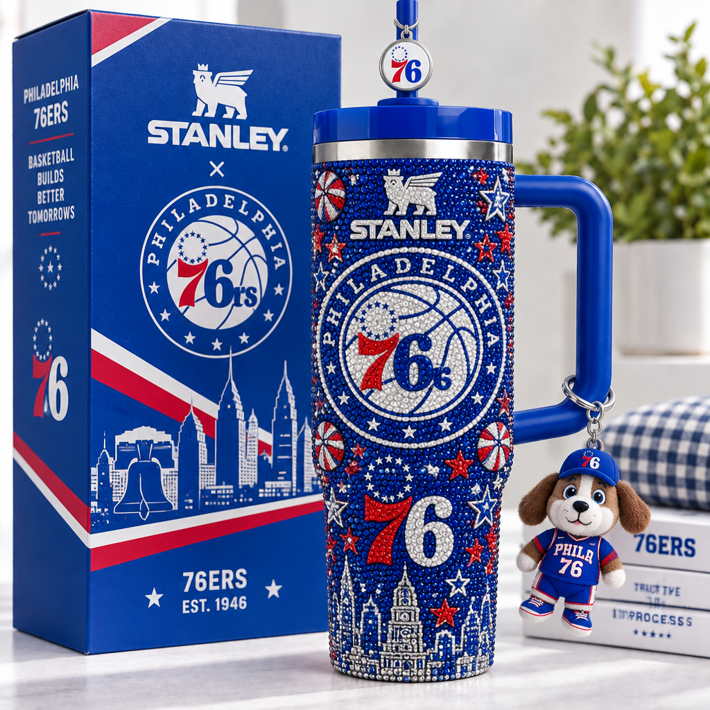Philadelphia 76ers 40oz Tumbler With Handle TTNL