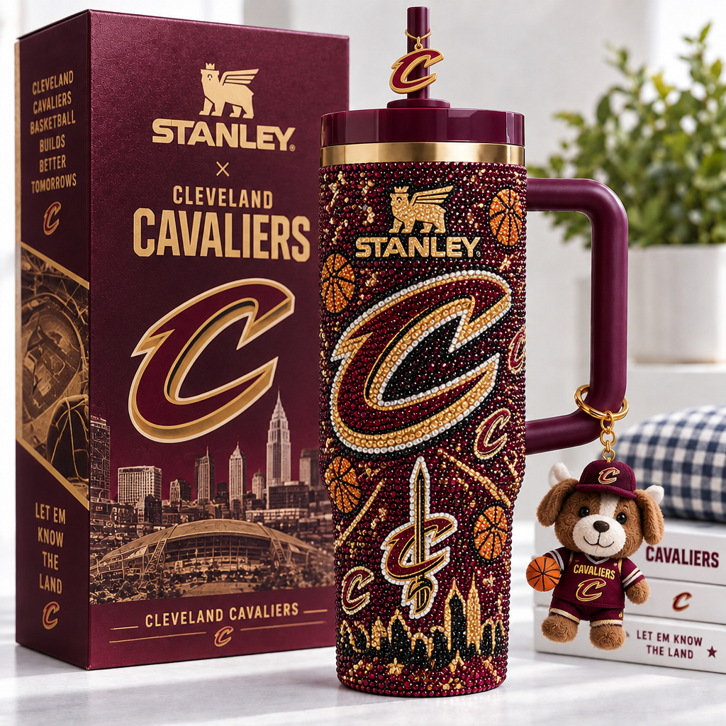 Cleveland Cavaliers 40oz Tumbler With Handle TTNL