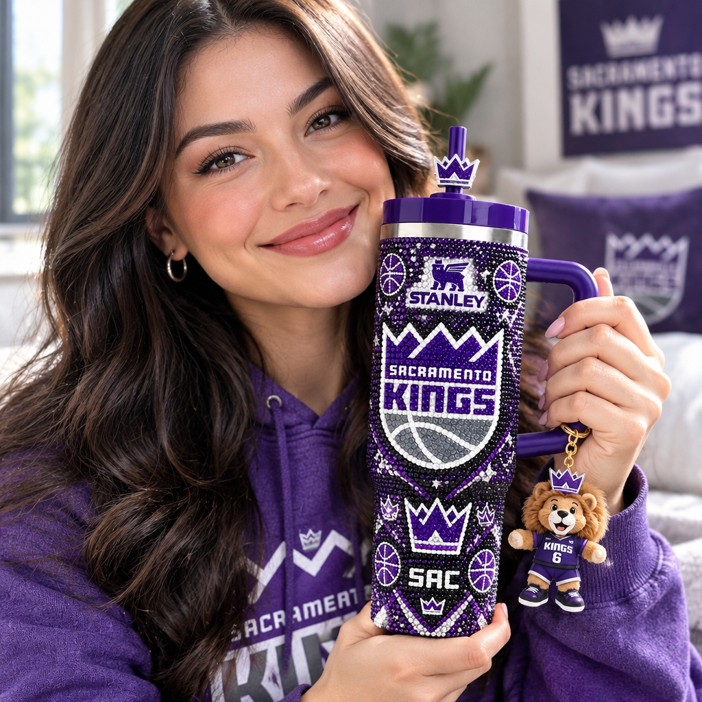 Sacramento Kings 40oz Tumbler With Handle TTNL