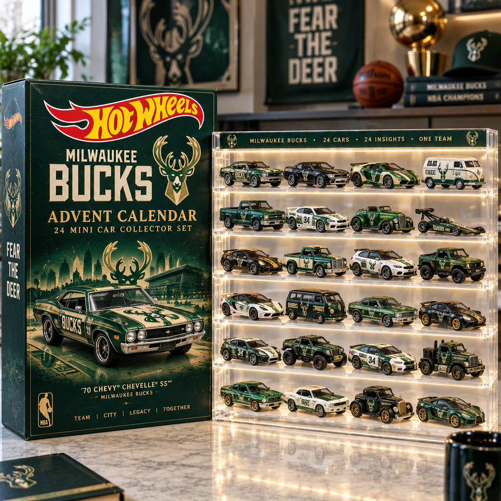 Milwaukee Bucks Premium Mini Car Advent Calendar
