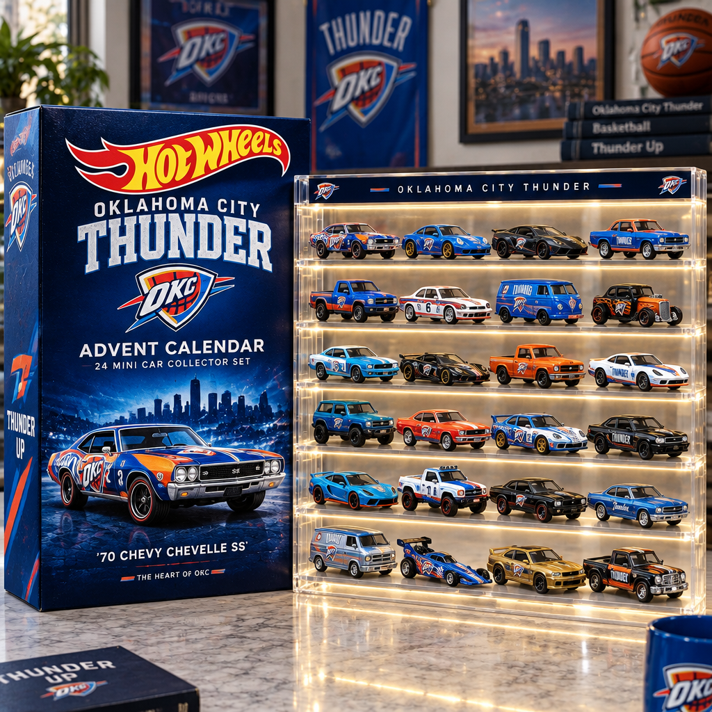 Oklahoma City Thunder Premium Mini Car Advent Calendar