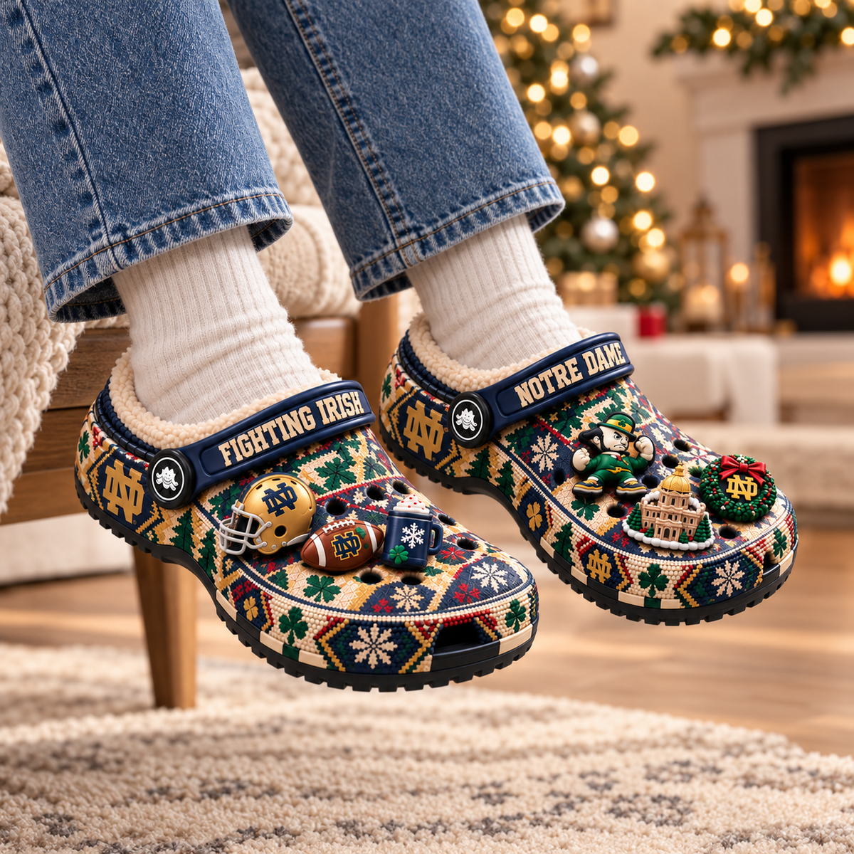 NDFI Premium Fleece-Lined Crocs Clogs NTTB