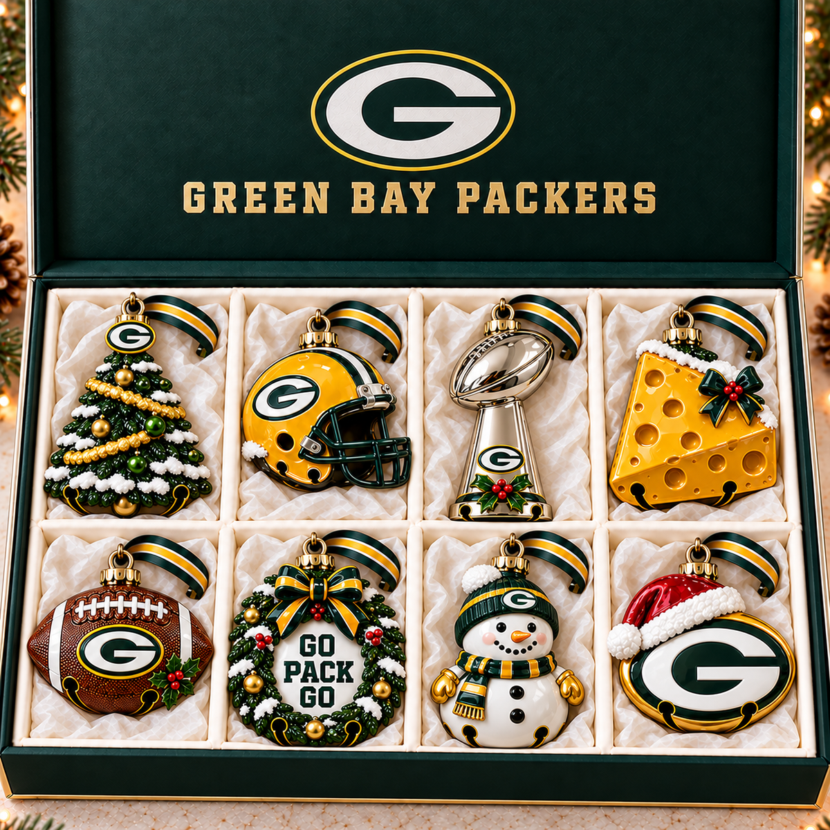 Premium GBP Christmas Bell Ornament PVNA