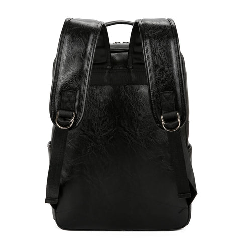 Casual Men's Business Large Capacity Leather Backpack Youth Travel Sheepskin Leisure Simple Men Shoulder Bags High Quality Bag