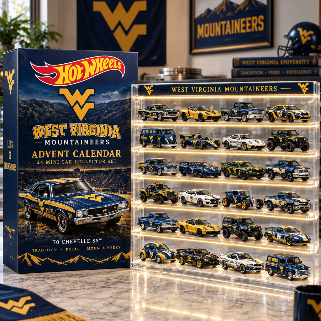West Virginia Mountaineers Premium Mini Car Advent Calendar
