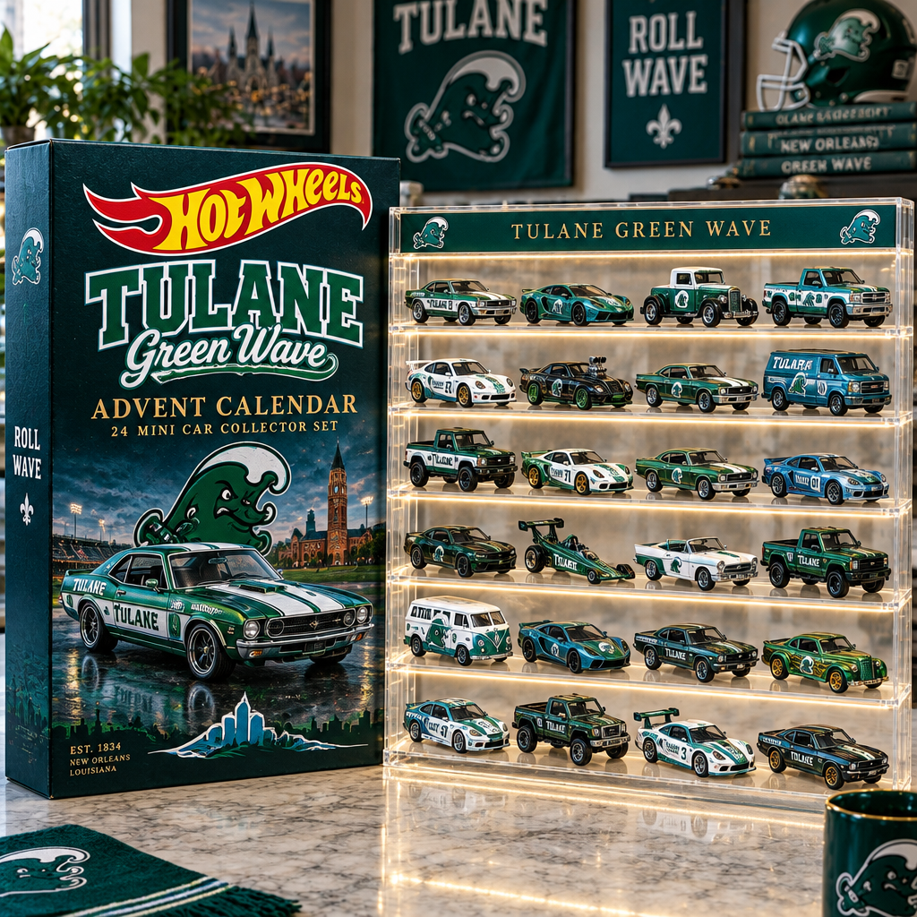 Tulane Green Wave Premium Mini Car Advent Calendar
