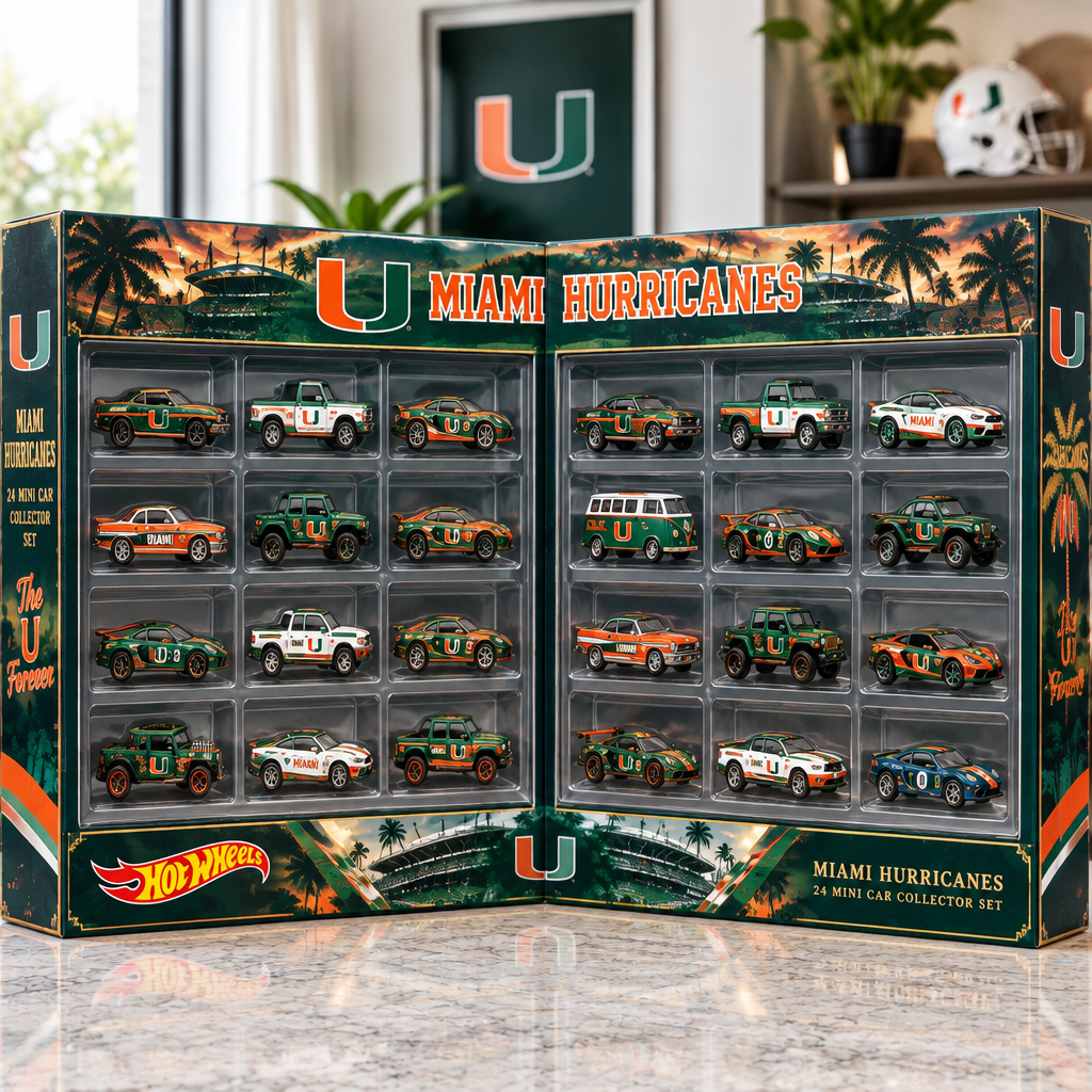 Miami Hurricanes Premium Mini Car Advent Calendar