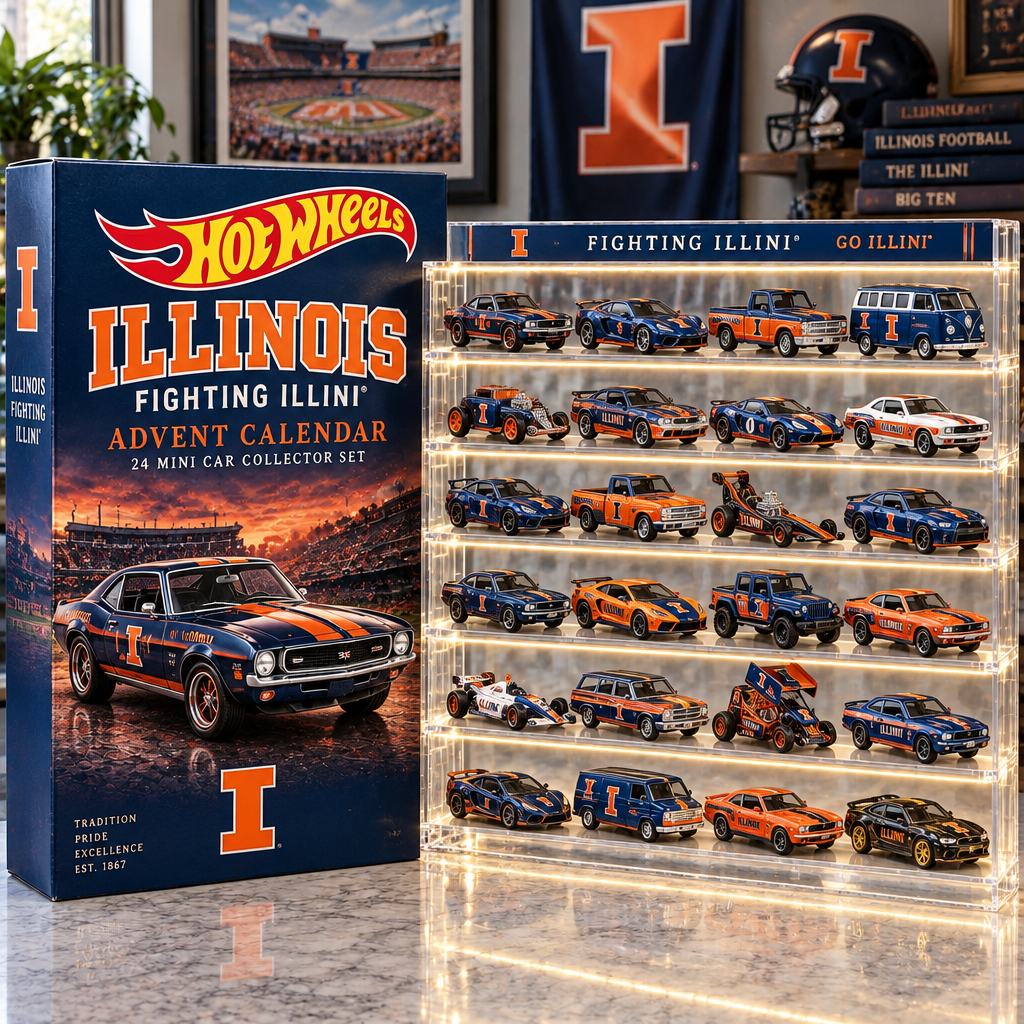 Illinois Fighting Illini Premium Mini Car Advent Calendar