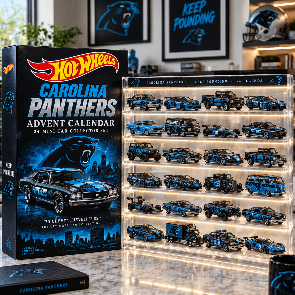 Carolina Panthers Premium Mini Car Advent Calendar
