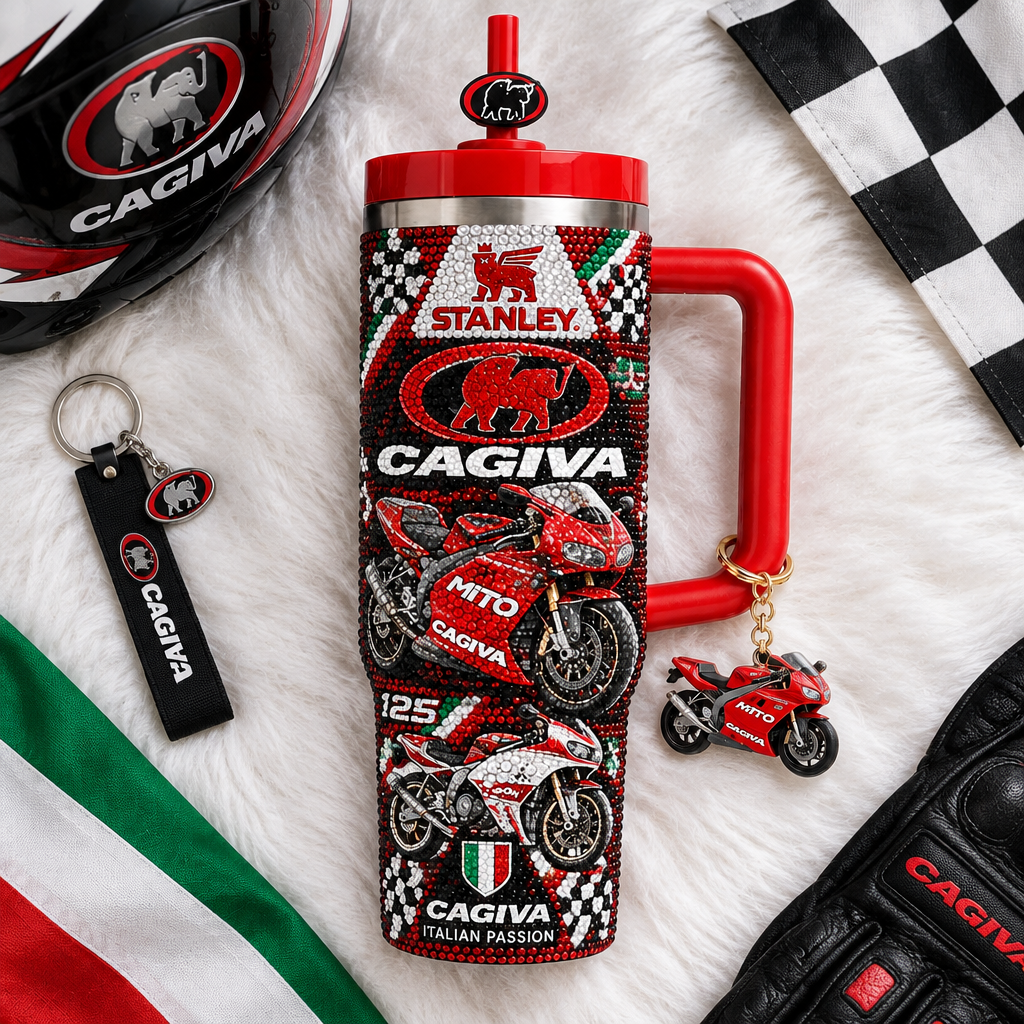 Cagiva 40oz Tumbler With Handle TTNL