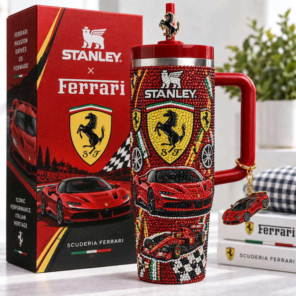 Ferrari 40oz Tumbler With Handle TTNL