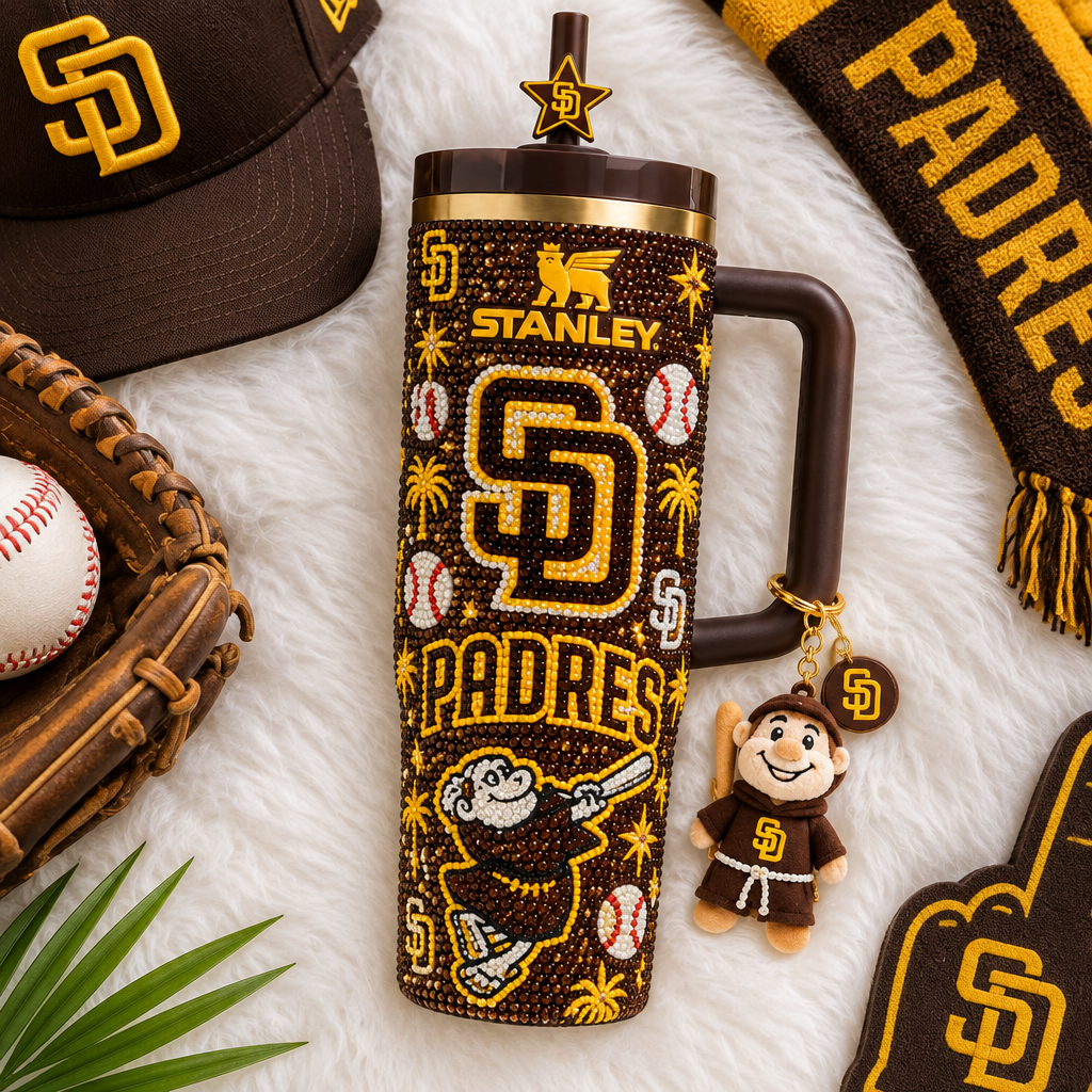 San Diego Padres 40oz Tumbler With Handle TTNL