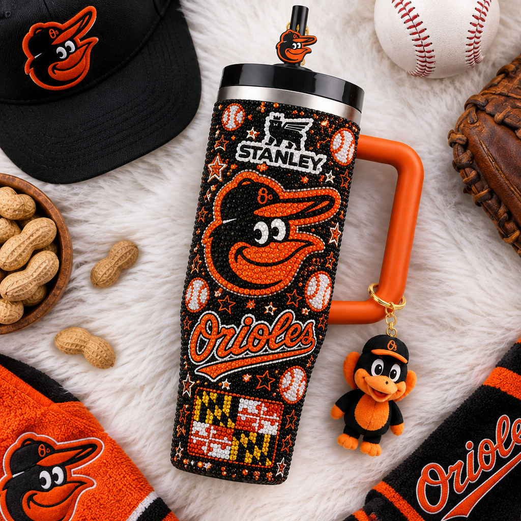 Baltimore Orioles 40oz Tumbler With Handle TTNL
