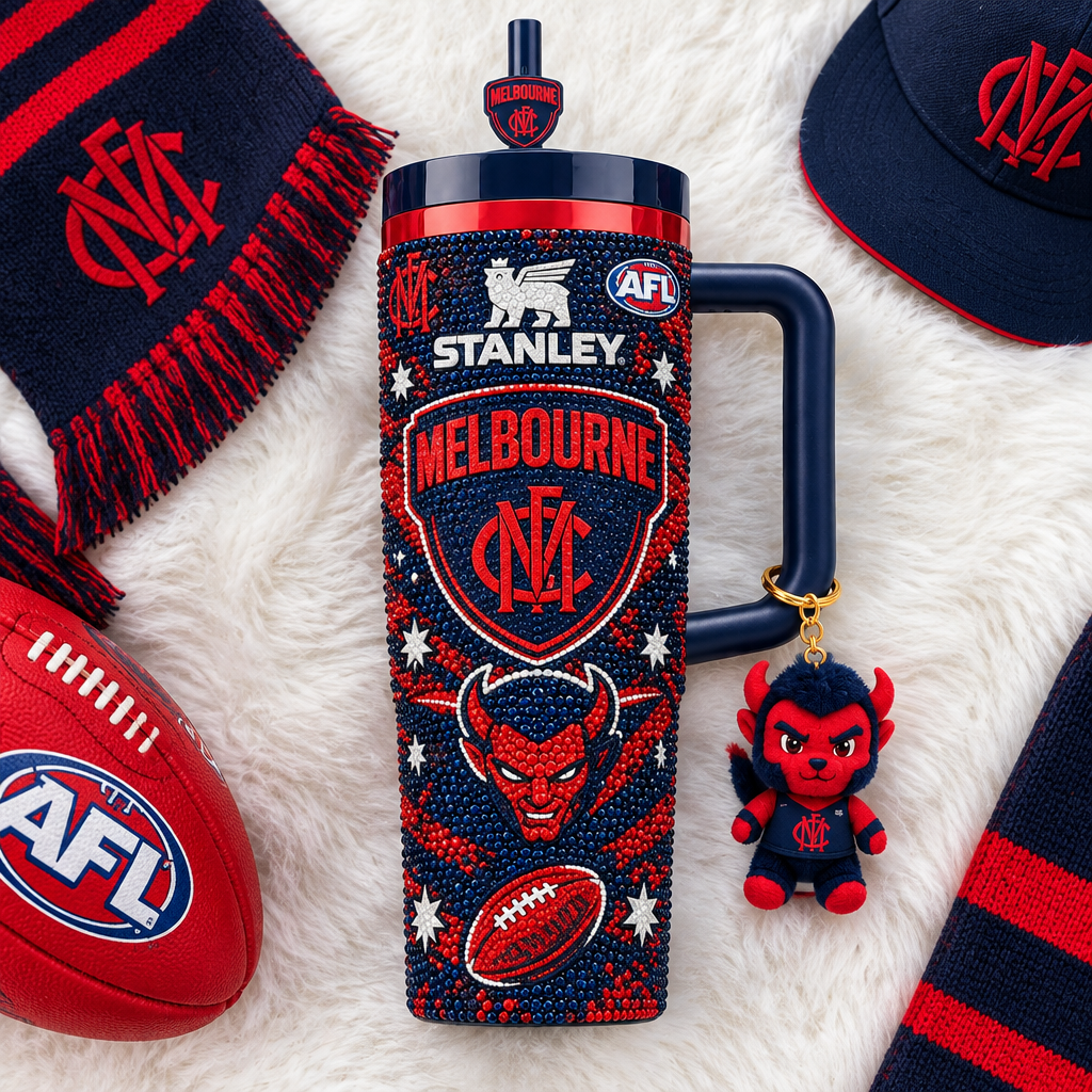 Melbourne Demons 40oz Tumbler With Handle TTNL
