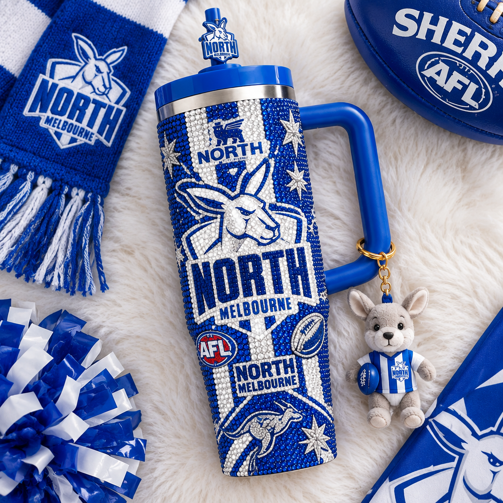 North Melbourne Kangaroos 40oz Tumbler With Handle TTNL