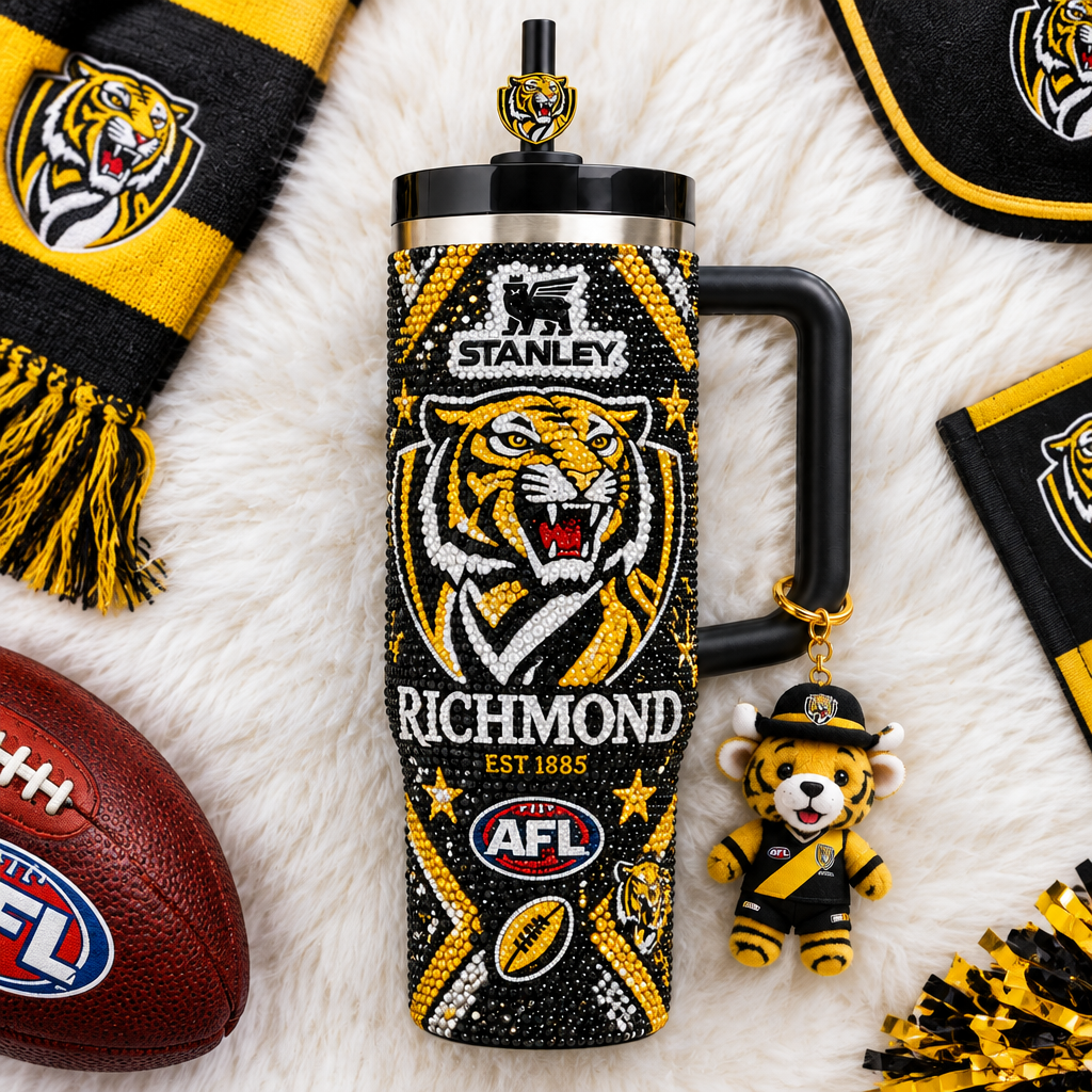 Richmond Tigers 40oz Tumbler With Handle TTNL