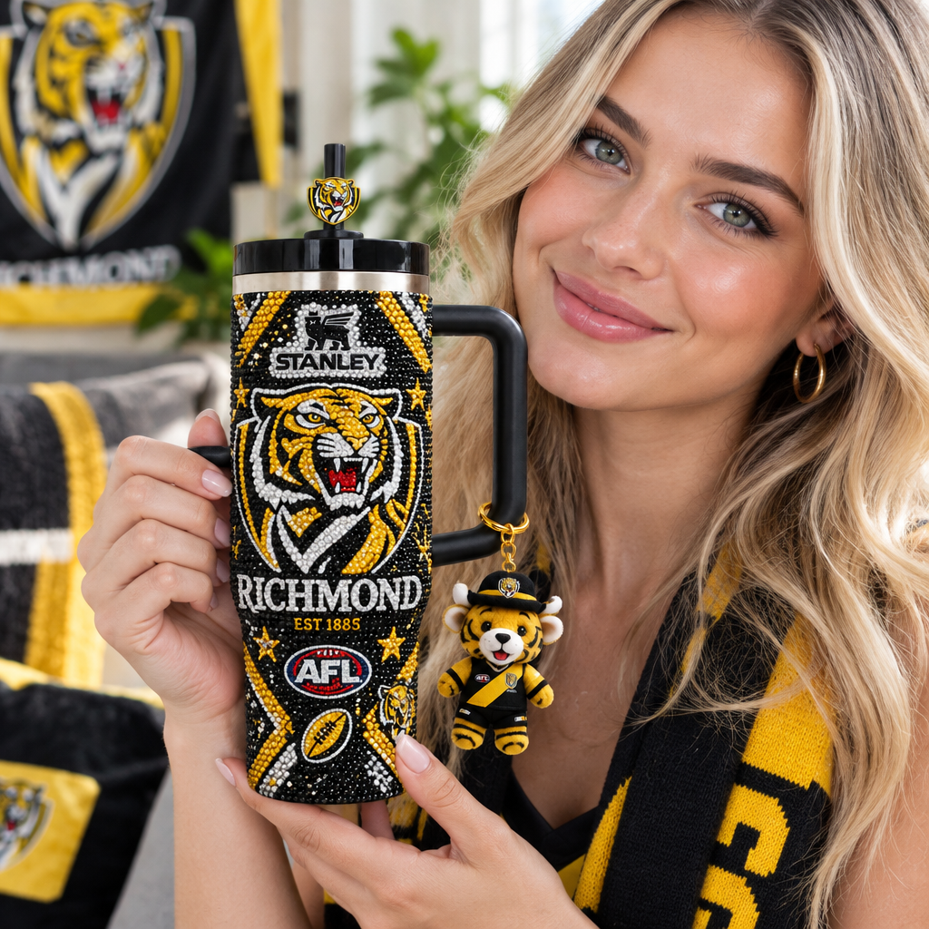 Richmond Tigers 40oz Tumbler With Handle TTNL